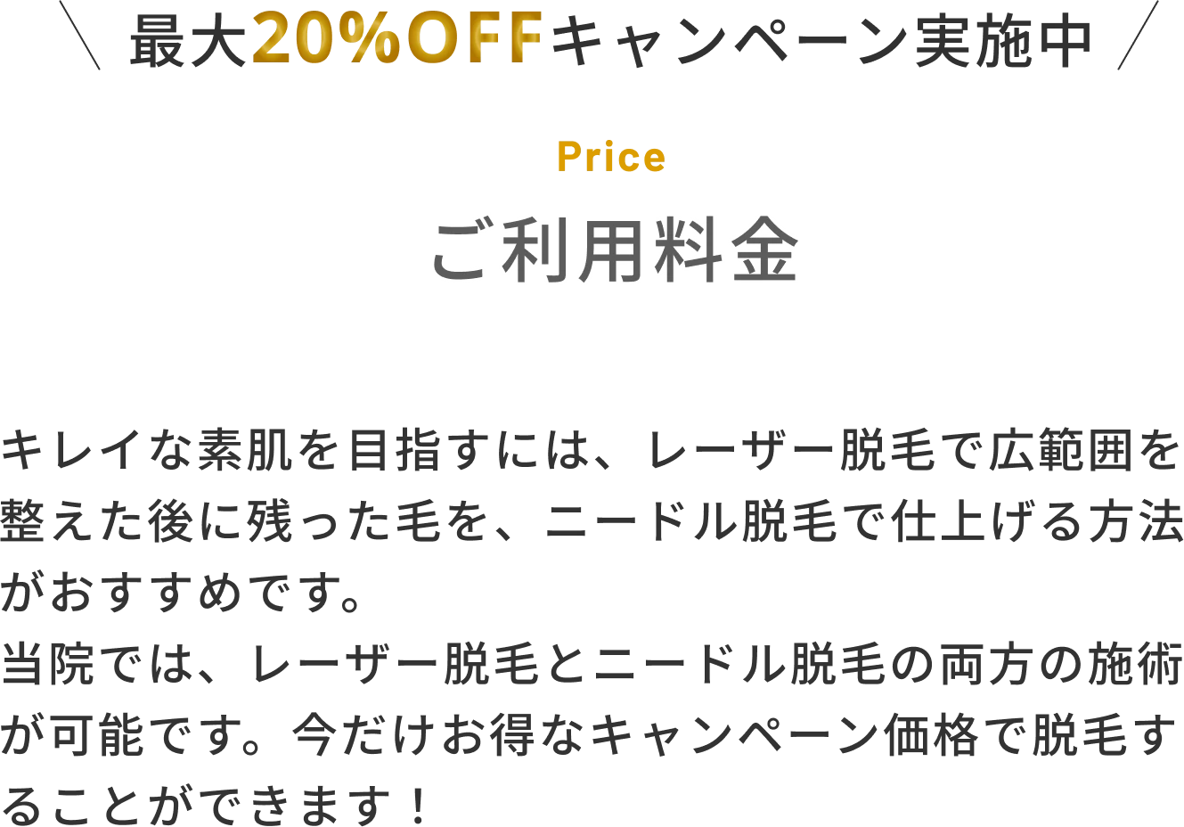 最大20%OFFキャンペーン実施中
