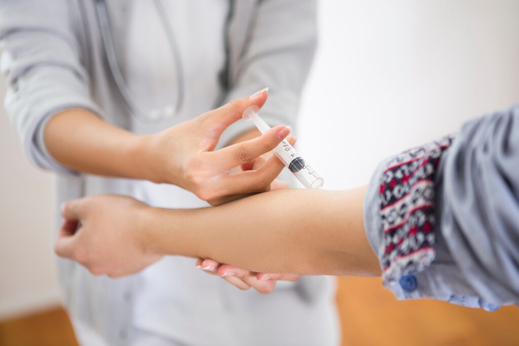 採血・会計のイメージ写真